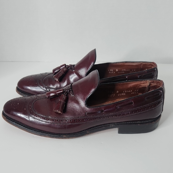 Vintage Allen Edmonds Berwick 8873 Ox Blood 10 1/2 B Tassel Loafer main image 7